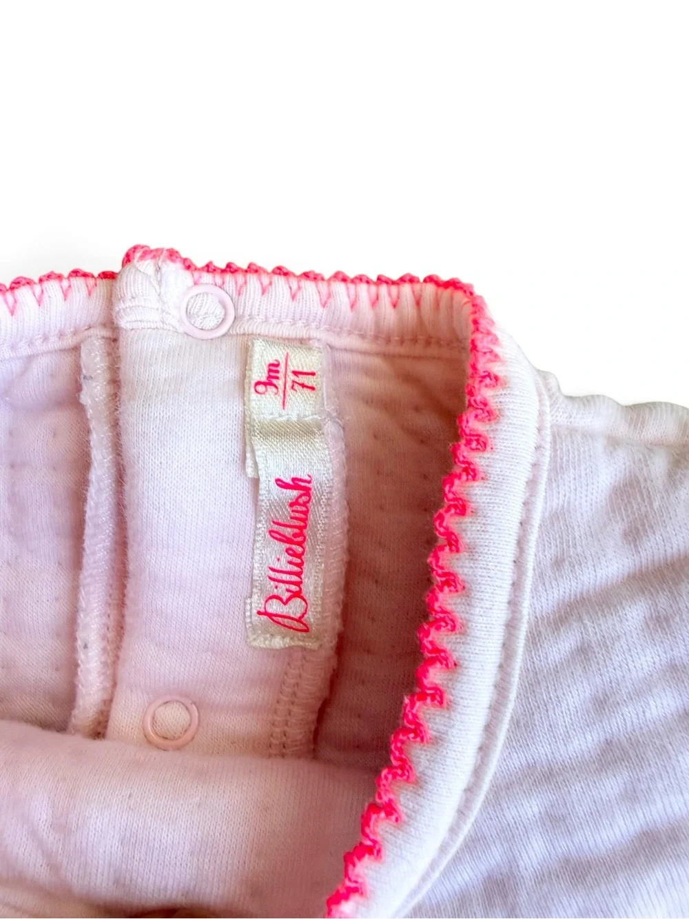 Billieblush Baby Girls Blush Pink Tulle Skirt One-Piece Romper